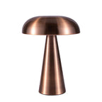 Cordless Table Lamp with Iron and Acrylic Mushroom Design for Ambient Lighting 1