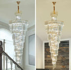 Crystal Chandelier Light with Elegant Design for High Ceilings 0