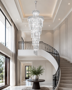 Crystal Chandelier Light with Elegant Design for High Ceilings 222