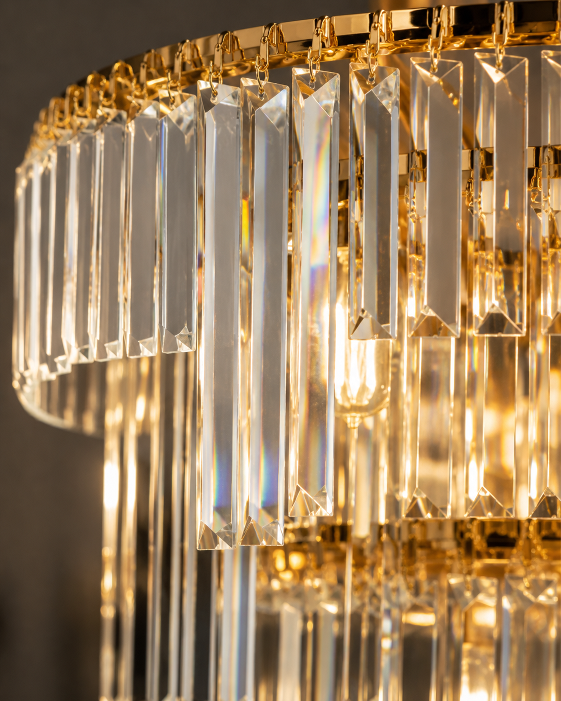 Crystal Chandelier Light with Elegant Design for High Ceilings 33