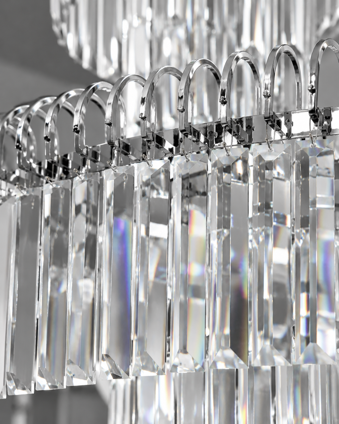 Crystal Chandelier Light with Elegant Design for High Ceilings 333