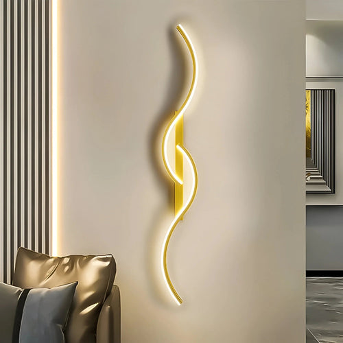 Curved Wall Light in Minimalist Design with LED for Indoor Lighting 0