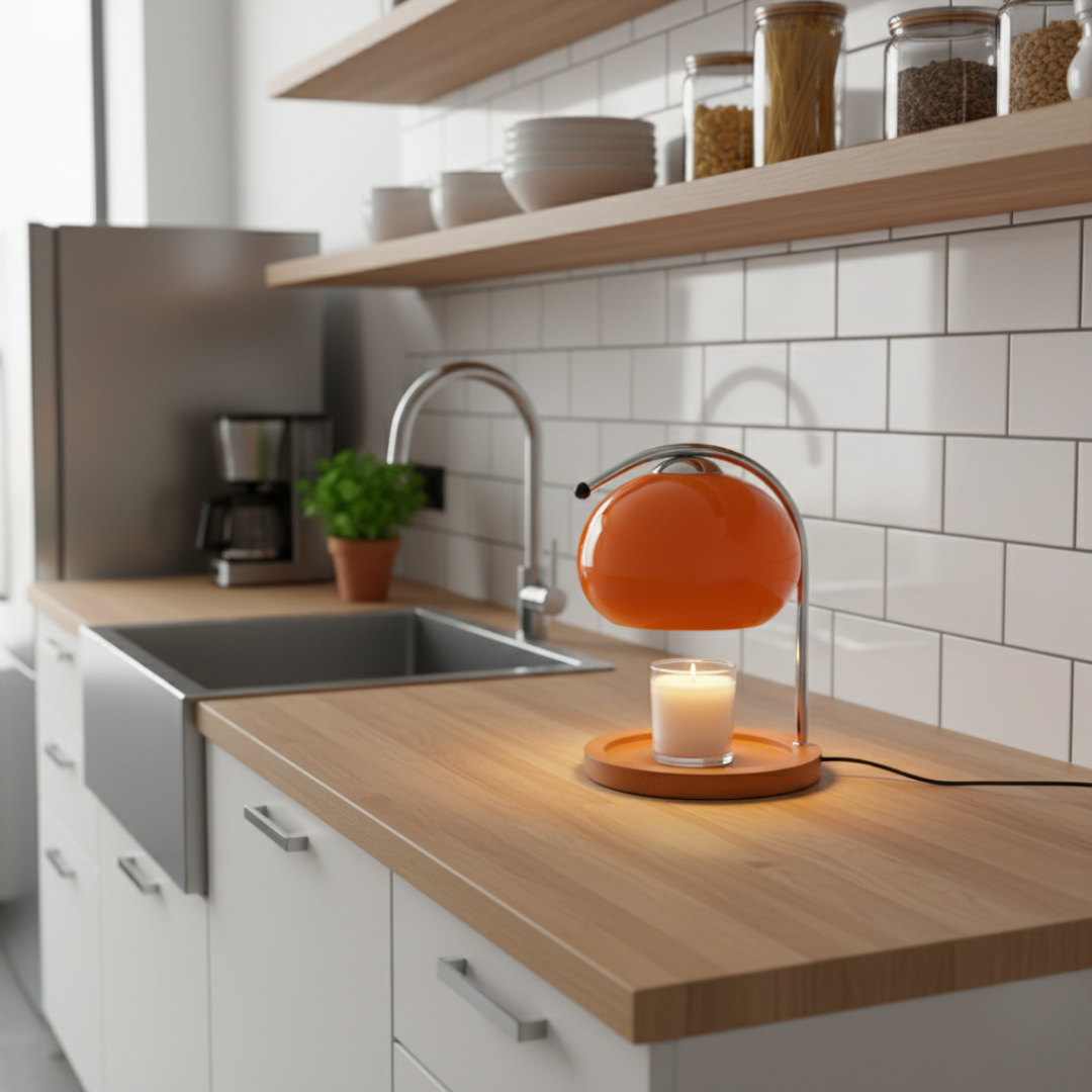 Dimmable Electric Candle Warmer Lamp – Safe Flameless Melting Light for Jar Candles 4