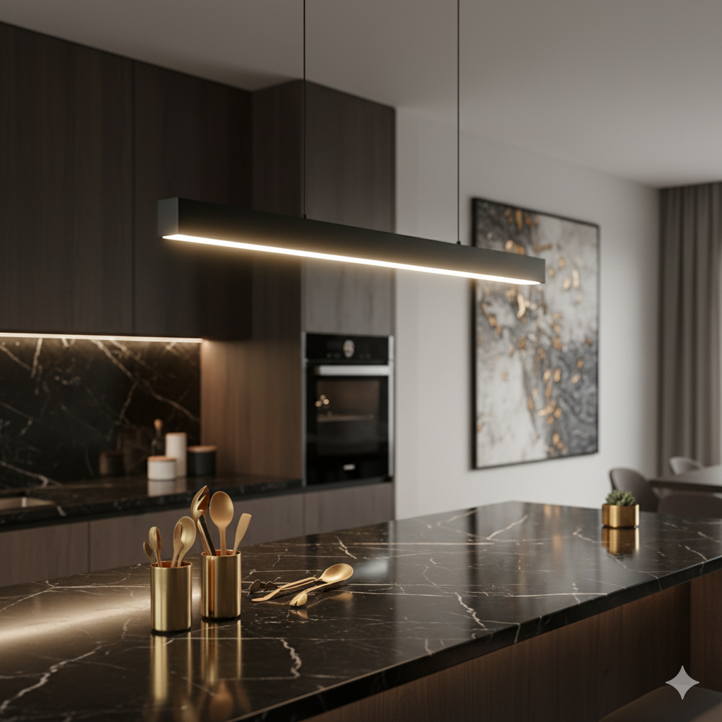 Dimmable Outdoor LED Ceiling Light – IP65 Waterproof Linear Bar Fixture with Remote Control 0