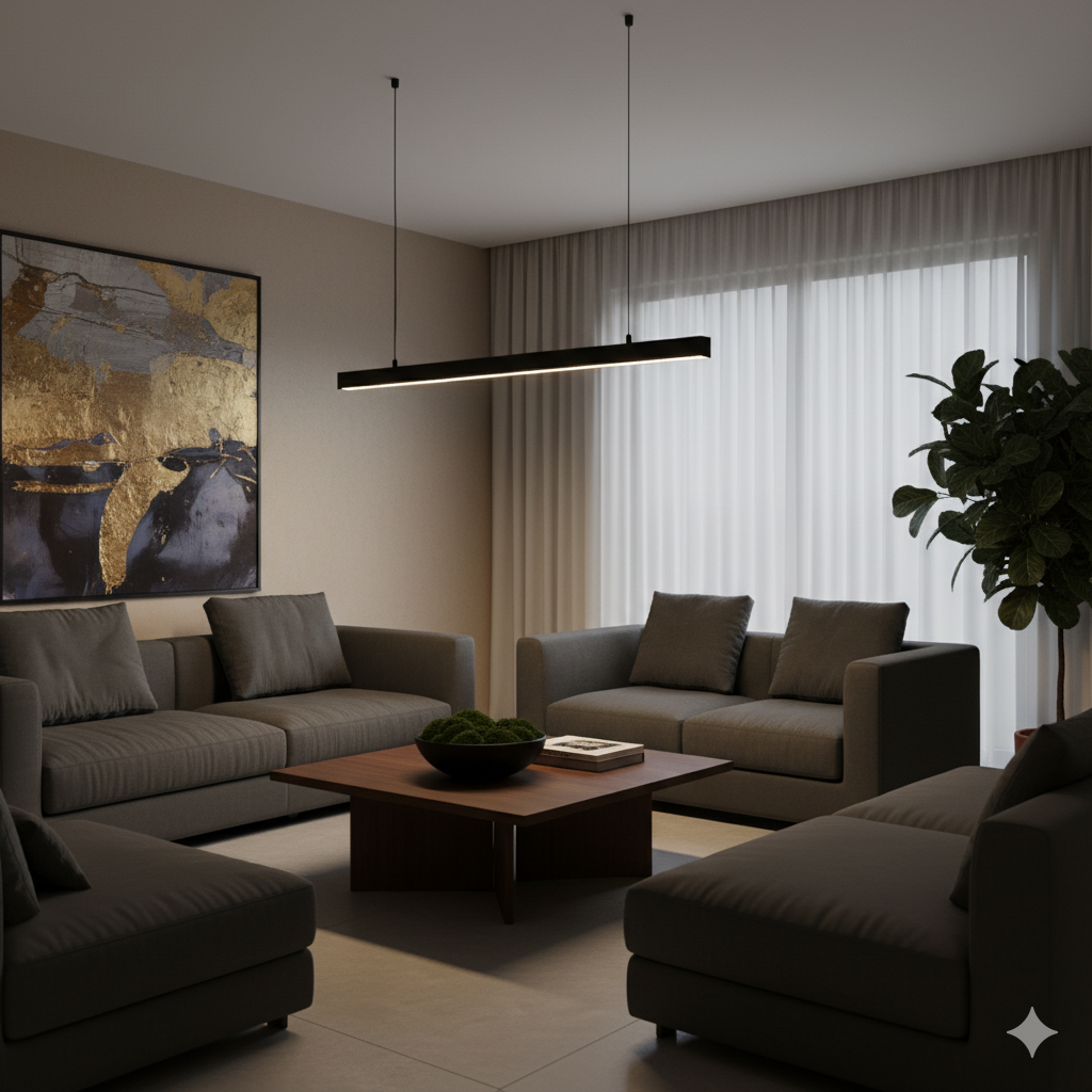 Dimmable Outdoor LED Ceiling Light – IP65 Waterproof Linear Bar Fixture with Remote Control 10