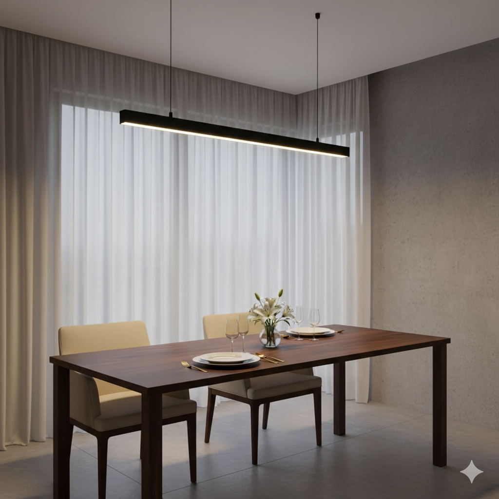 Dimmable Outdoor LED Ceiling Light – IP65 Waterproof Linear Bar Fixture with Remote Control 11