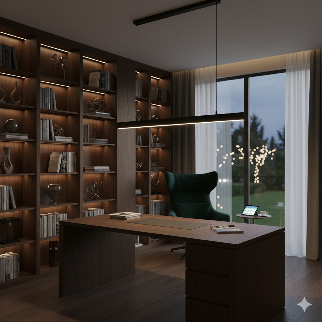 Dimmable Outdoor LED Ceiling Light – IP65 Waterproof Linear Bar Fixture with Remote Control 9