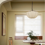 Fabric Chandelier Light with Wabi Sabi Design and Adjustable Height 3