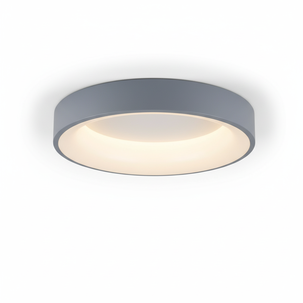 Flush Mount Ceiling Light Fixture with Metal Frame and LED Design 1