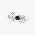 Flush Mount Ceiling Light Fixture with Metal and Acrylic Spiral Design 1