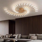 Flush Mount Ceiling Light Fixture with Metal and Acrylic Spiral Design 19