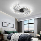 Flush Mount Ceiling Light Fixture with Metal and Acrylic Spiral Design 2