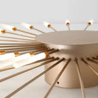 Flush Mount Ceiling Light Fixture with Metal and Acrylic Spiral Design 4