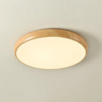 Flush Mount Ceiling Light Fixture with Wood Grain Finish for Modern Spaces 13
