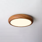 Flush Mount Ceiling Light Fixture with Wood Grain Finish for Modern Spaces 14