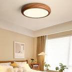 Flush Mount Ceiling Light Fixture with Wood Grain Finish for Modern Spaces 6