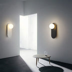 Glass Ring Base Wall Sconce