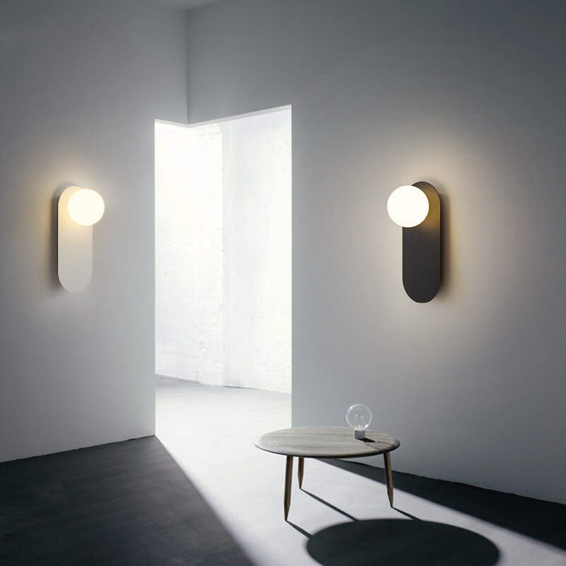 Glass Ring Base Wall Sconce