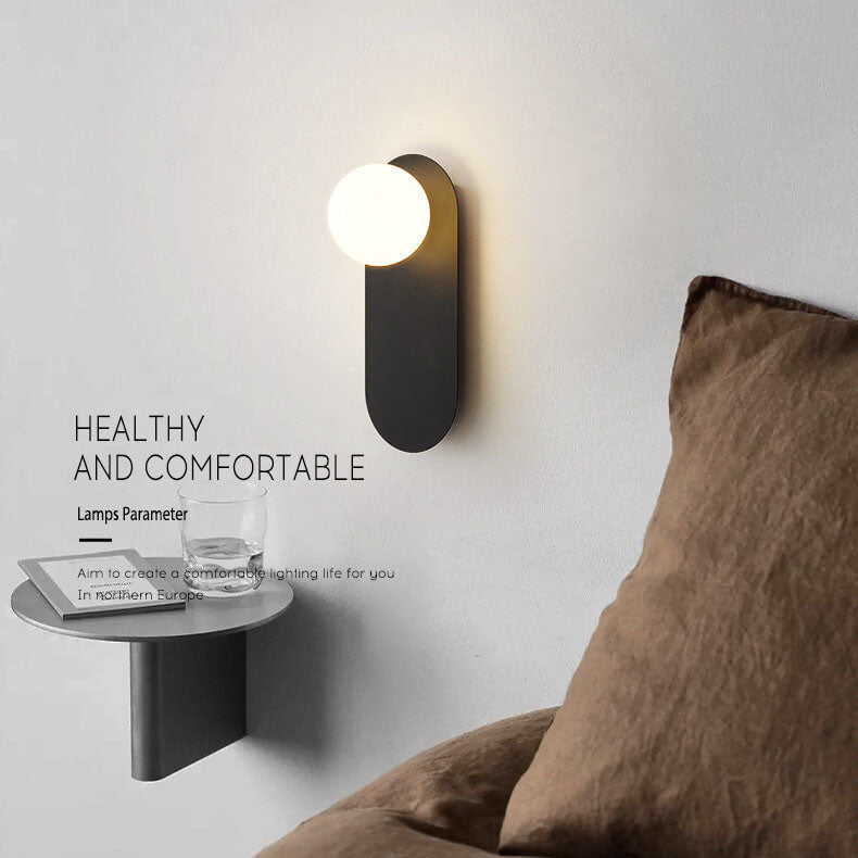 Glass Ring Base Wall Sconce