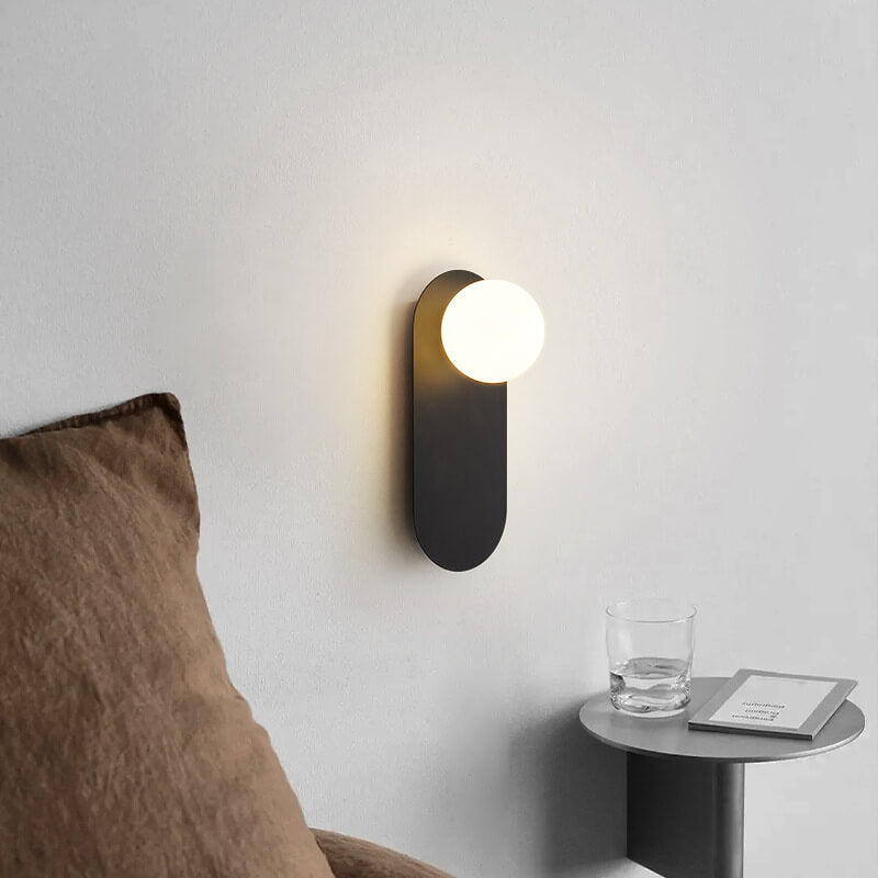 Glass Ring Base Wall Sconce