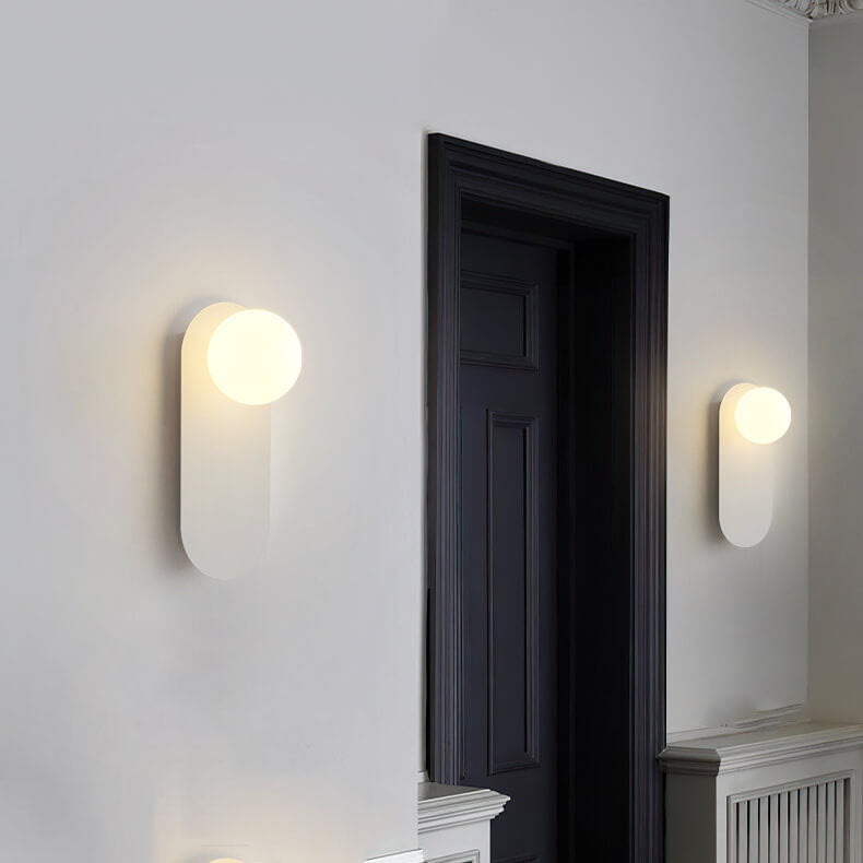 Glass Ring Base Wall Sconce