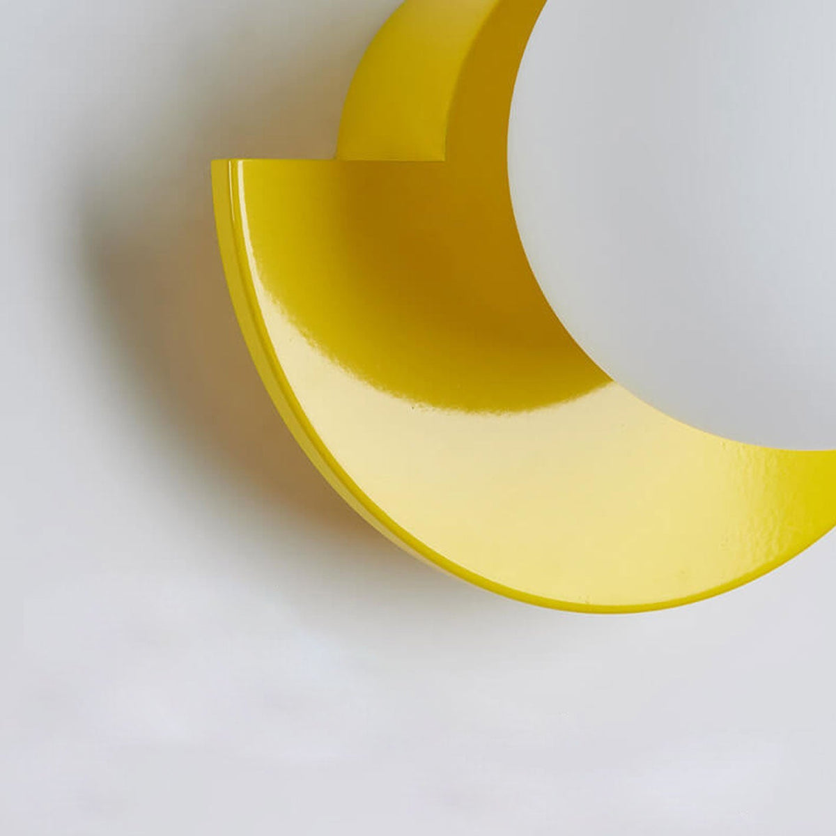 Glass Sphere Semicircle Wall Sconce