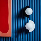 Glass Sphere Semicircle Wall Sconce
