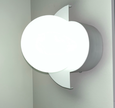 Glass Sphere Semicircle Wall Sconce