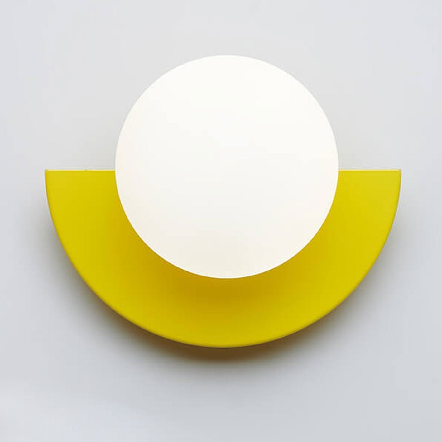 Glass Sphere Semicircle Wall Sconce