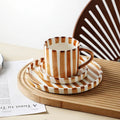 Handcrafted Ceramic Dinnerware Set – Mediterranean Tableware in Terracotta, Olive, and Marine Colors 0