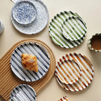 Handcrafted Ceramic Dinnerware Set – Mediterranean Tableware in Terracotta, Olive, and Marine Colors 2