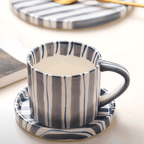 Handcrafted Ceramic Dinnerware Set – Mediterranean Tableware in Terracotta, Olive, and Marine Colors 4