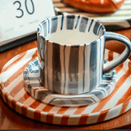Handcrafted Ceramic Dinnerware Set – Mediterranean Tableware in Terracotta, Olive, and Marine Colors 8