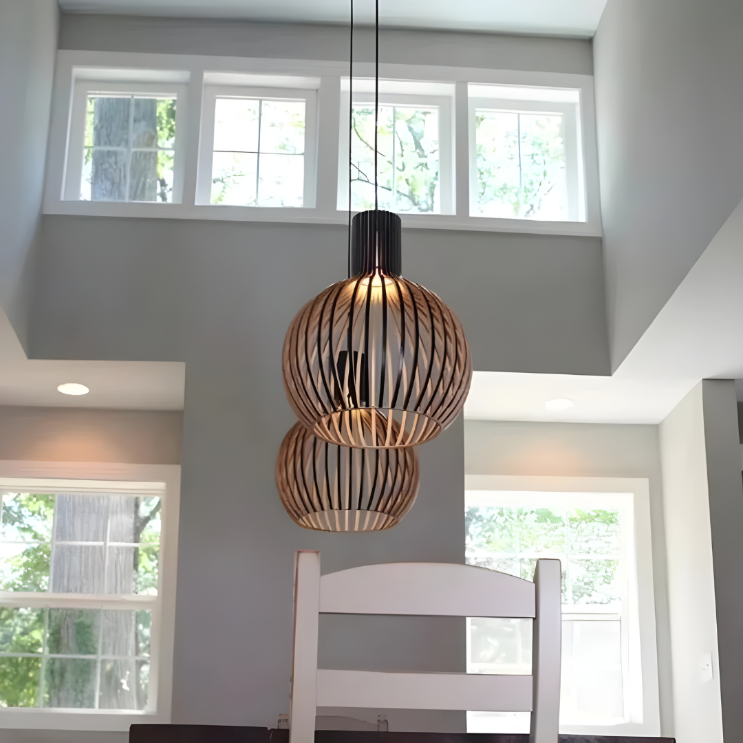 Handmade Bamboo Pendant Light with Vintage Design for Unique Home Decor 2