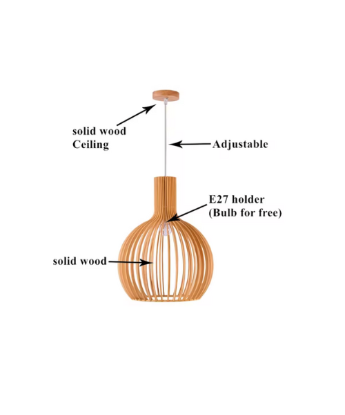 Handmade Bamboo Pendant Light with Vintage Design for Unique Home Decor 4