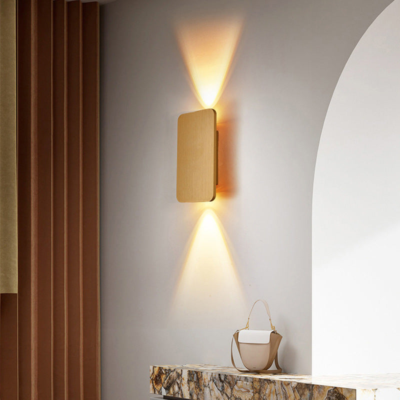 Indoor Wall Lights with Metal Rectangular Design and LED Light 0