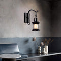 Industrial Wall Sconce Lighting with Metal Shade for Living Spaces 0