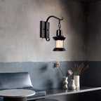 Industrial Wall Sconce Lighting with Metal Shade for Living Spaces 0
