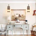 Industrial Wall Sconce Lighting with Metal Shade for Living Spaces 2