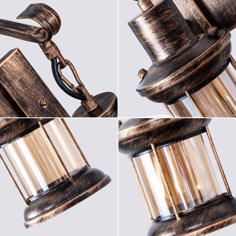 Industrial Wall Sconce Lighting with Metal Shade for Living Spaces 6