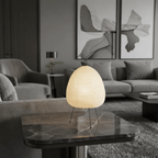 Japandi Rice Paper Table Lamp – Minimalist Tripod Design with E27 Socket 1