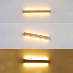 Japanese Wood Strip LED Wall Sconce