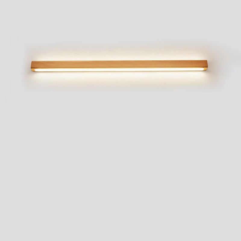 Japanese Wood Strip LED Wall Sconce