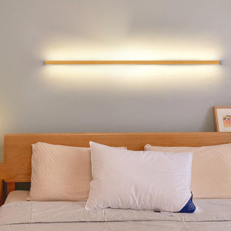 Japanese Wood Strip LED Wall Sconce