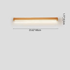 Japanese Wood Strip LED Wall Sconce