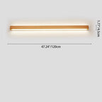 Japanese Wood Strip LED Wall Sconce