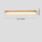 Japanese Wood Strip LED Wall Sconce