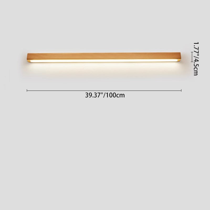 Japanese Wood Strip LED Wall Sconce