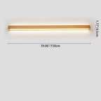 Japanese Wood Strip LED Wall Sconce