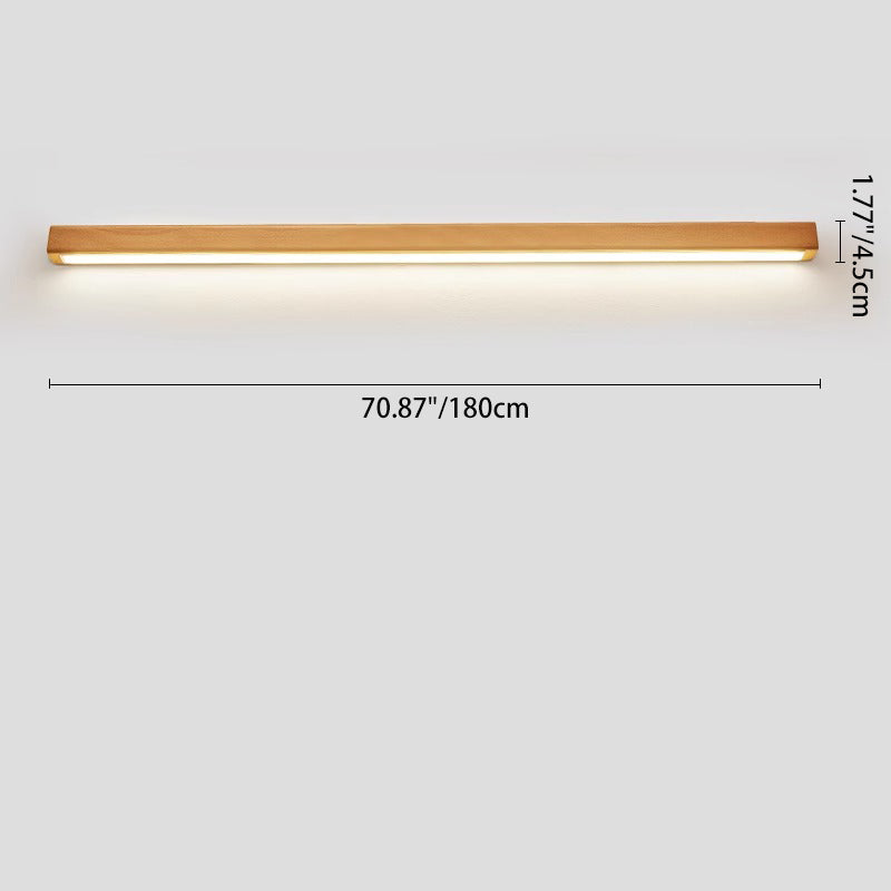 Japanese Wood Strip LED Wall Sconce